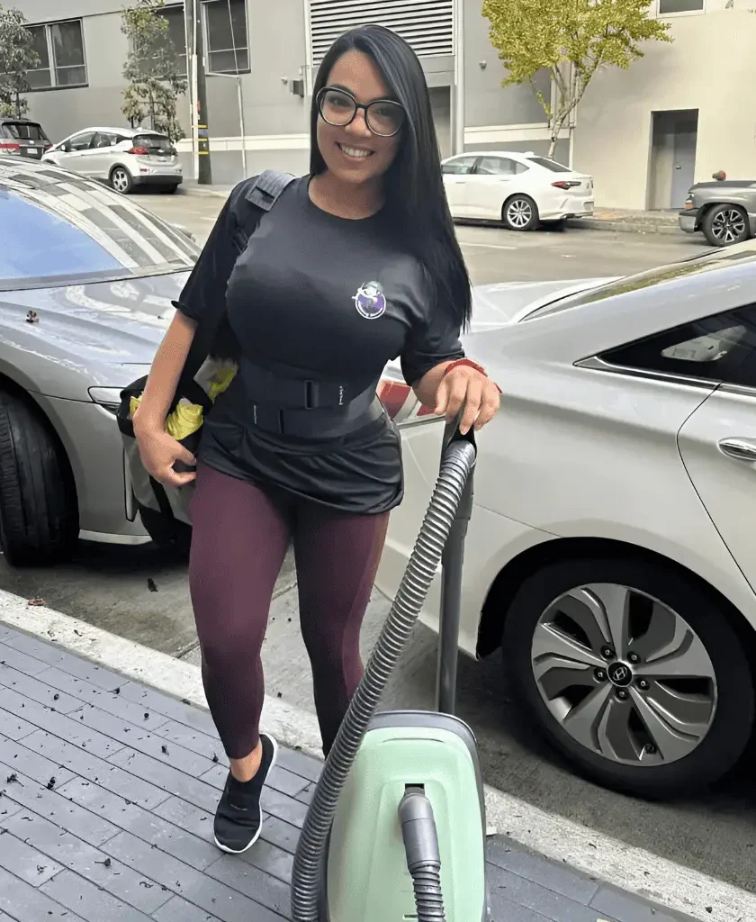 Post-construction cleaning by Lisa Cleaning Service clearing dust from a new home