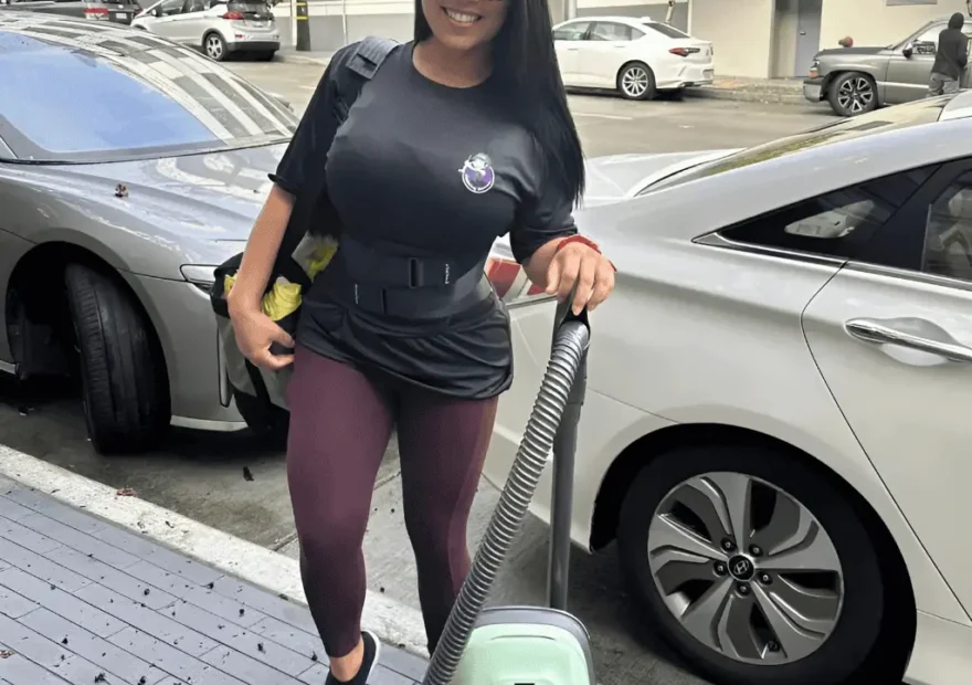 Post-construction cleaning by Lisa Cleaning Service clearing dust from a new home